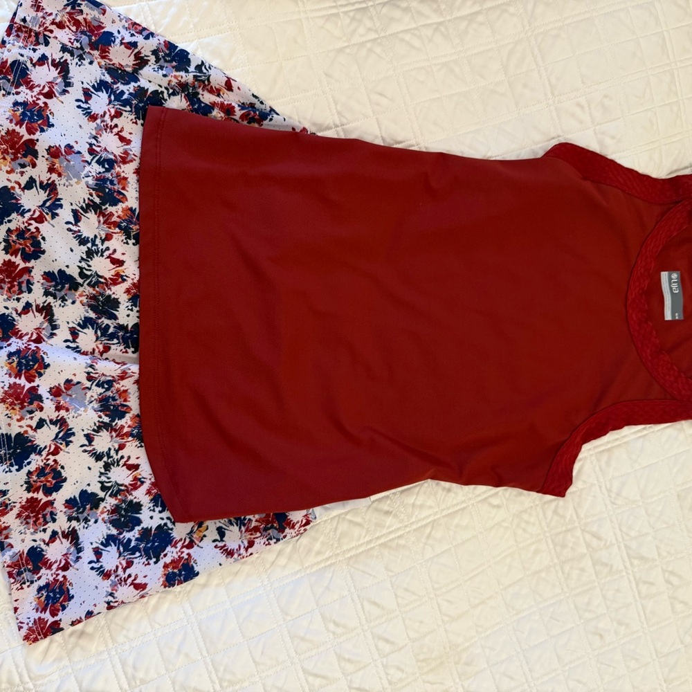 LIJA tennis Skirt SMALL & Top MEDIUM
